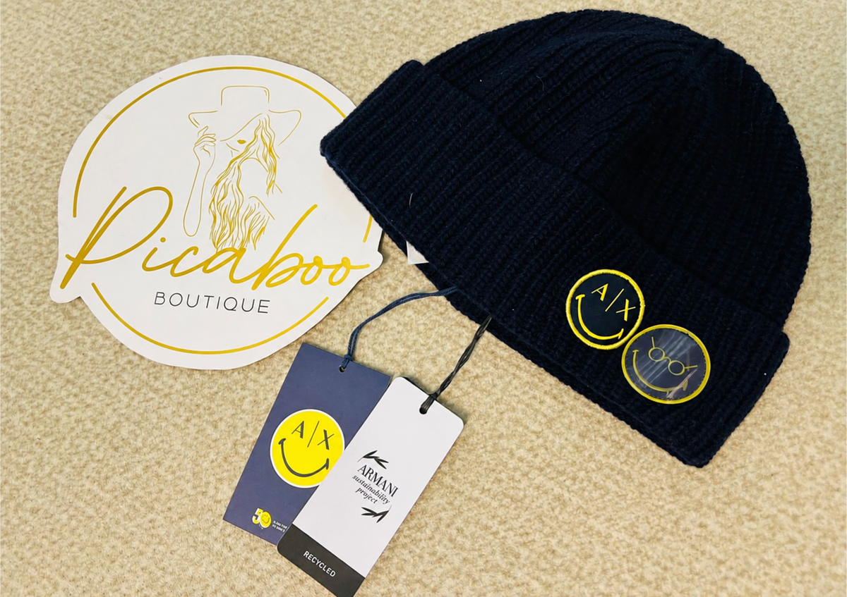 Gorro Armani Exchange azul marino