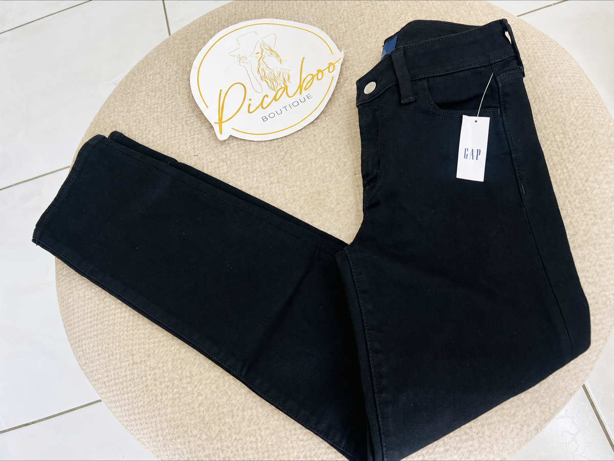 Pantalón de mezclilla GAP negro talla 24