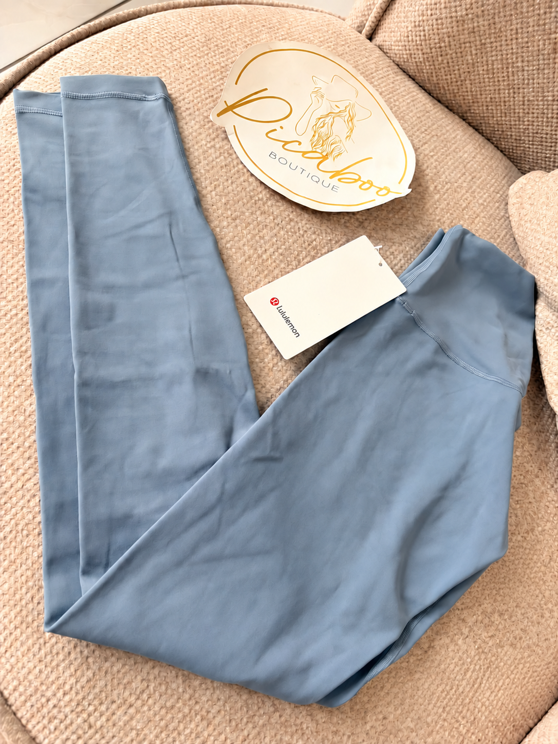 Leggings Lululemon azul grisáceo talla 4