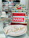 Mochila Loungefly Marvel con estampado de superhéroes