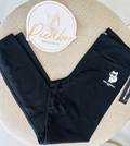 Pantalón Karl Lagerfeld negro con diseño Choupette