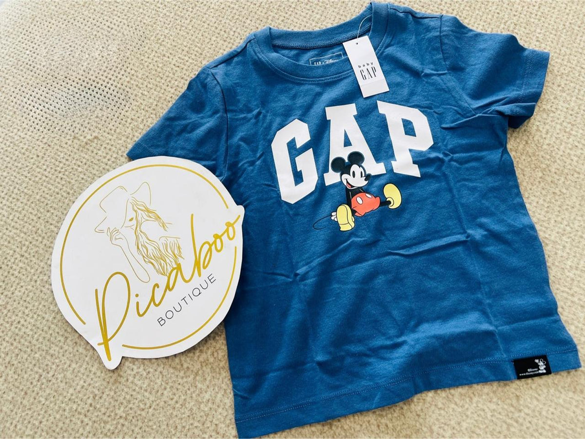 Playera GAP azul de Mickey Mouse para niño