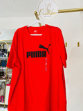 Playera Puma roja con logotipo negro, talla XXL