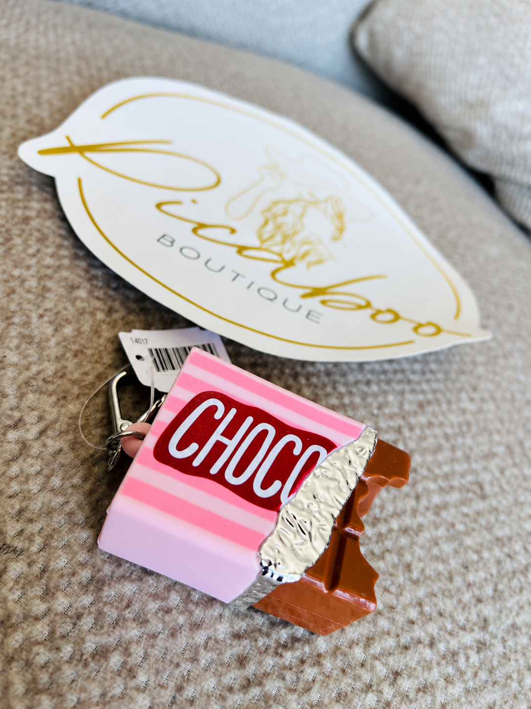 Porta gel barra de chocolate rosa