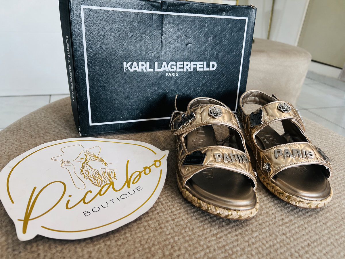 Sandalias Karl Lagerfeld doradas – 2MX
