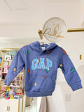 Sudadera GAP azul con robots para niño, talla 3