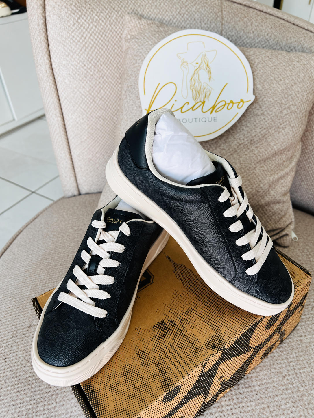 Tenis Coach negros – 3.5MX y 4.5MX