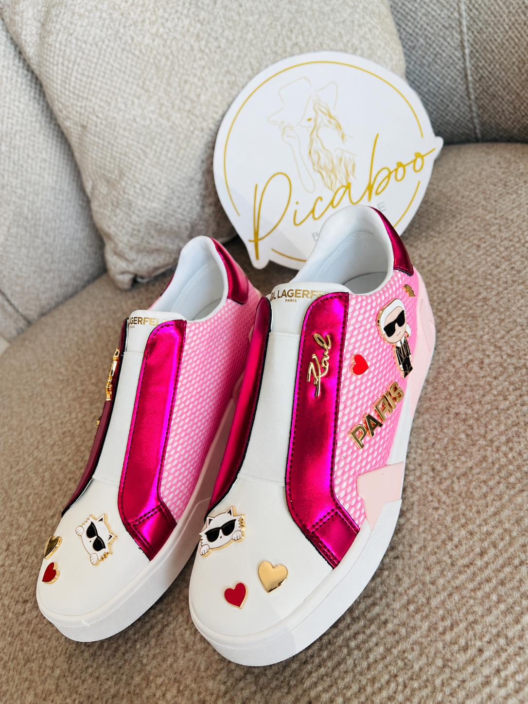 Tenis Karl Lagerfeld rosas sin agujetas – 5MX