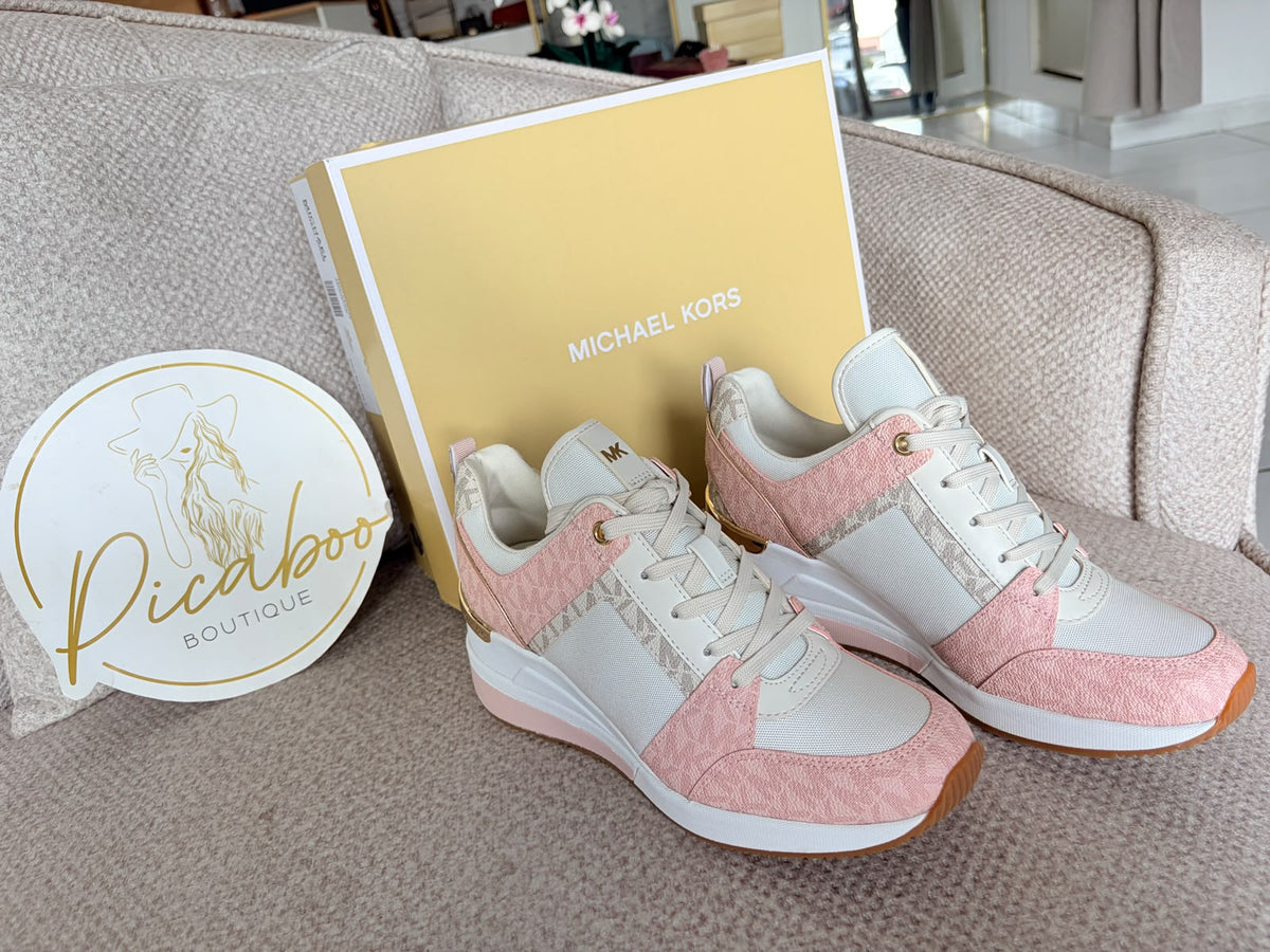 Tenis Michael Kors para mujer en rosa y beige talla 4 MX